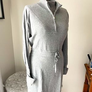 Grey Calvin Klein casual light sweater dress. Size L.